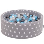 Grey Stars: Transparent/Silver/Pearl/Baby Blue