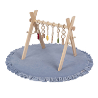 Natural With Ice Blue Play Mat