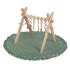 Natural With Forest Green Play Mat