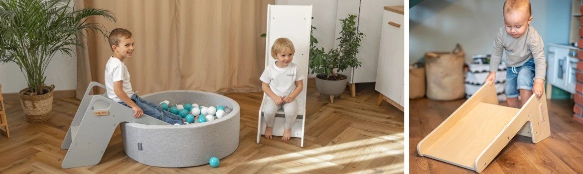 Baby ball pit with slide online