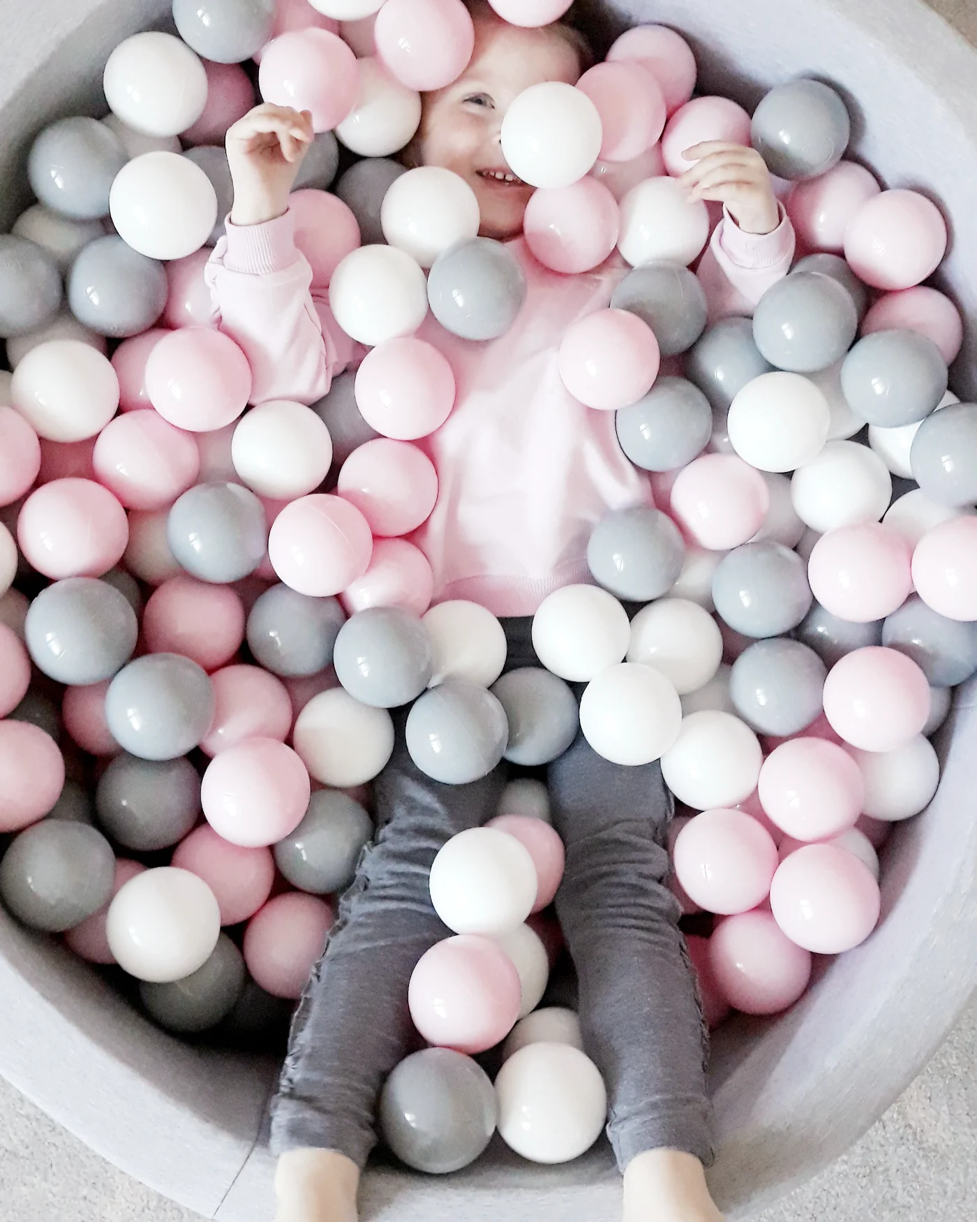Child in a ball pit