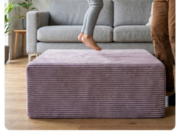 Pouf pouf velours