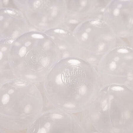 KiddyMoon Soft Plastic Play Balls 6cm /  2.36 Multi Colour Certified, Transparent