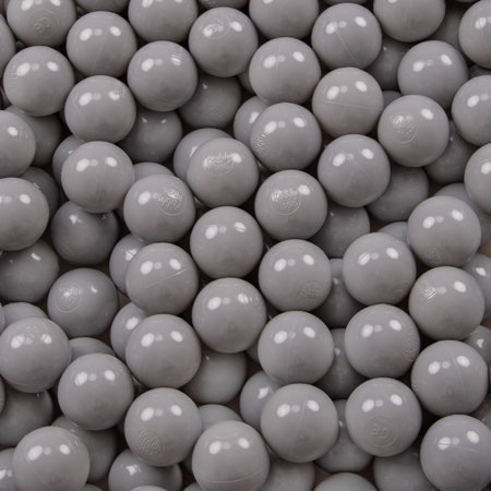 KiddyMoon Soft Plastic Play Balls 6cm /  2.36 Multi Colour Made in EU, White/ Grey/ Black/ Transparent