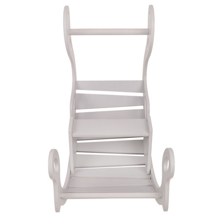 KiddyMoon Wooden Rocker for Kids Multifunction Montessori Arch WR-001, Grey