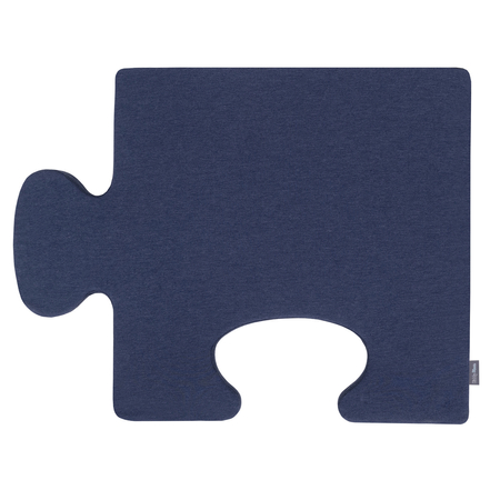 KiddyMoon soft foam puzzle set for children 4pcs, Dark Blue/Mint