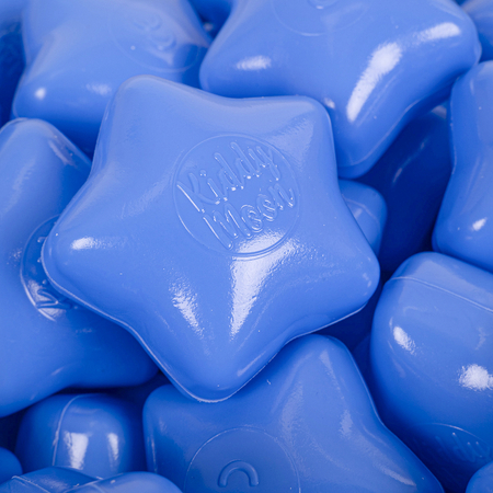 KiddyMoon soft plastic star-shaped colourful star balls for kids, Blue