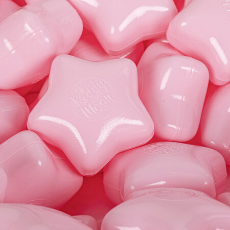 KiddyMoon soft plastic star-shaped colourful star balls for kids, Light Pink