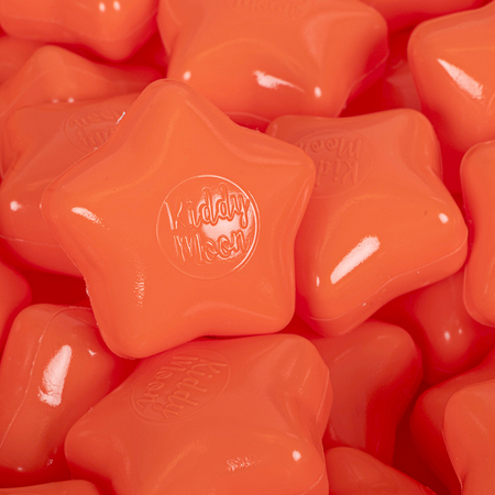 KiddyMoon soft plastic star-shaped colourful star balls for kids, Orange