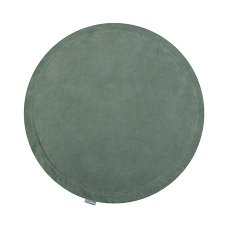 KiddyMoon velvet play mat and bag 2in1 for kids, Forest Green