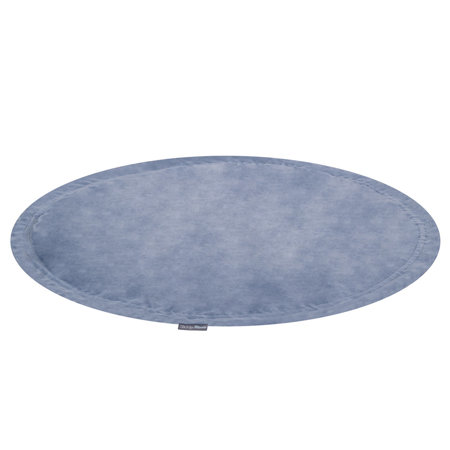 KiddyMoon velvet play mat and bag 2in1 for kids, Ice Blue: Pastel Blue/ Pastel Yellow/ White/ Mint/ Powder Pink