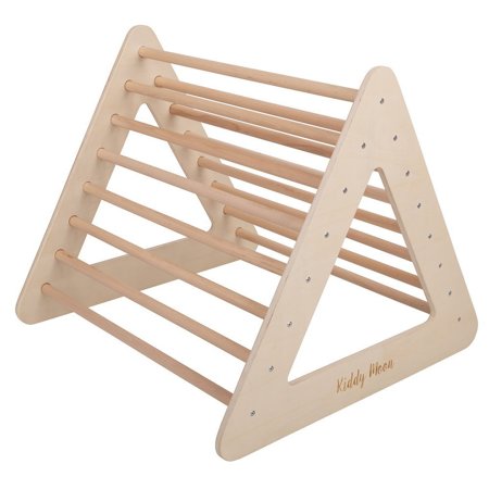KiddyMoon wooden pikler triangle for children CS-002, Beige