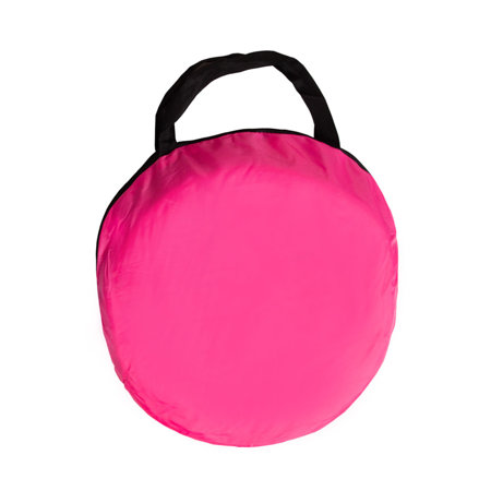 Play Tent Castle House Pop Up Ballpit Shell Plastic Balls For Kids, Pink: Powder Pink-Transparent