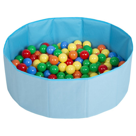 children colourfull foldable ballpit plastic balls, Blue: Yellow/ Green/ Blue/ Red/ Orange