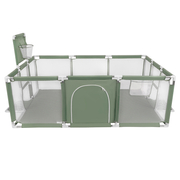 Baby Playpen Big Size Playground with Plastic Balls for Kids, Green