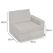 KiddyMoon Armchair Kids Foldable Children Multifunctional Foam Mattress Sofa Bed Folding Toddler Couch Chair for Playroom Bedroom Living Room, , 70x55x30 cm