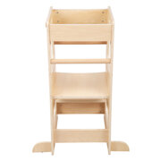 KiddyMoon Kitchen Helper For Kids Step Stool Learning Tower for Children Learning Chair Adjustable Height Level Montessori Furniture, Babies Kitchen Gadgets, ST-003, Natural