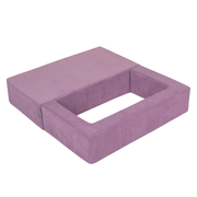 KiddyMoon Modular Foam Sofa for Children's with Balls Lightweight Sofa For Kids Room Comfortable Space-Saving with Storage Room Fabric Safe and Fun for Kids, Purple, Sofa