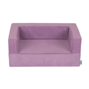 KiddyMoon Modular Foam Sofa for Children's with Balls Lightweight Sofa For Kids Room Comfortable Space-Saving with Storage Room Fabric Safe and Fun for Kids, Purple, Sofa