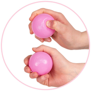 KiddyMoon Soft Plastic Play Balls 6cm /  2.36 Multi Colour Made in EU, Light Pink
