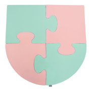 KiddyMoon soft foam puzzle set for children 4pcs, Pink/Mint