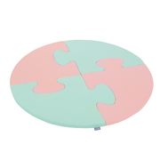 KiddyMoon soft foam puzzle set for children 4pcs, Pink/Mint