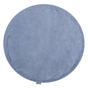 KiddyMoon velvet play mat and bag 2in1 for kids, Ice Blue