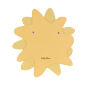 KiddyMoon wall decor kids room nursery wood mdf multiple shapes 3D, Sun:  Yellow