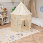 Play Tent For Kids Pavilion Playhouse Children Easy To Assemble Play Tent For Babies and Toddlers Pop up Play For Indoor And Outdoor, Light Beige:  Pastel Beige/ Copper/ Pearl