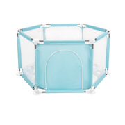 hexagon 6 side play pen with plastic balls , Mint: Pearl/ Grey/ Transparent/ Babyblue/ Mint