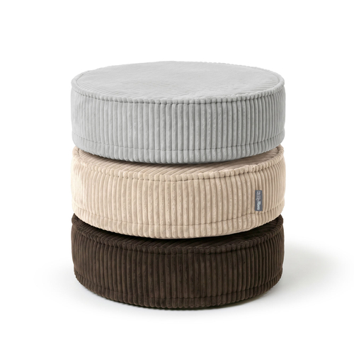 KiddyMoon 3-Piece Foam Elements for Kids Children's Room Accessory, light grey-beige-brown, Sx3