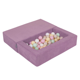 KiddyMoon Modular Foam Sofa for Children's with Balls Lightweight Sofa For Kids Room Comfortable Space-Saving with Storage Room Fabric Safe and Fun for Kids, , Sofa + 100 Balls