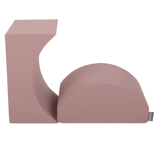 KiddyMoon Foam Playground for Kids Obstacle Course for Children Montessori Toy for Babies Soft Construction Blocks Element, Ramp/Halfshaft, Certified Made in The EU, heather:-, Multi-Size