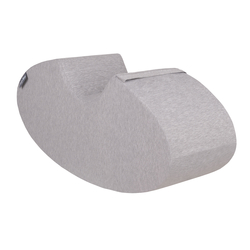 KiddyMoon Foam Soft Seesaw Rocker Ride-On Hopper Bean Bouncy Jumping Playing for Children, Montessori Toy For Kids Made of Foam, Made in The EU, lightgrey, 78x25x35cm