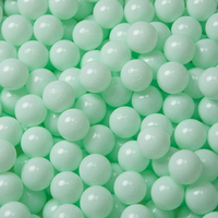 KiddyMoon Soft Plastic Play Balls ∅ 6cm / 2.36 Multi Colour Made in EU, mint, 100 Balls/6cm-2.36in