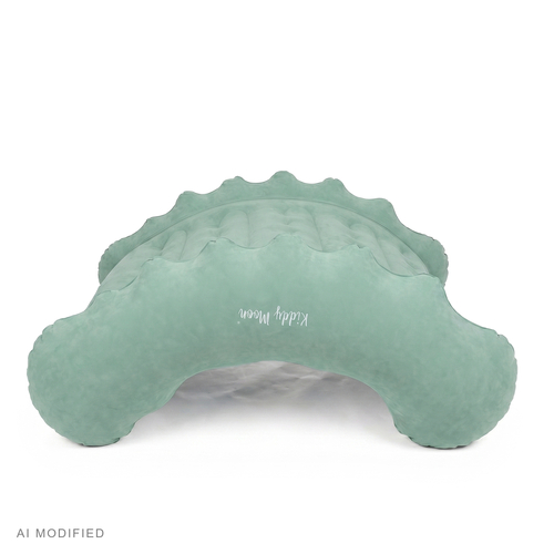 KiddyMoon Inflatable Sensory Rocker Chair For Kids With Pump And Handles, sage, L