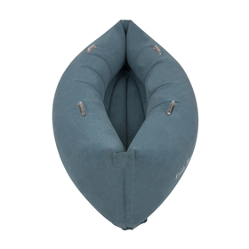 KiddyMoon Inflatable Sensory Peapod Chair For Kids With Handles And Pump, Blue, M