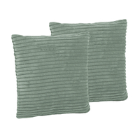 KiddyMoon Children Pillow Decorative Cushion 30x30 cm Comfort Set Of 2, Green, 2 Pillows
