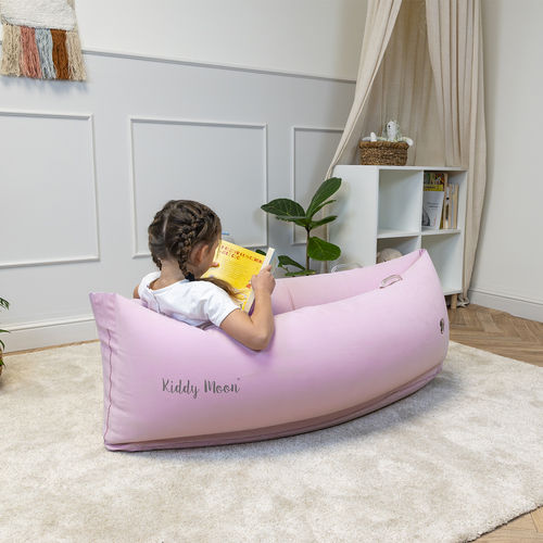 KiddyMoon Inflatable Sensory Peapod Chair For Kids With Handles And Pump, Pink, M