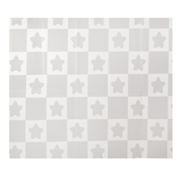 KiddyMoon Baby Play Mat Double-Sided Foam Mat For Kids Crawling Mat For Children Encourages Imagination Colourful Patterns Play Area Foldable Ideal for Indoors and Outdoors, White-Penguin, 180x200x1cm