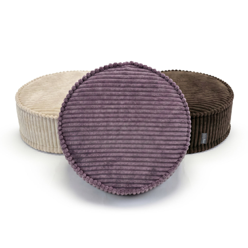 KiddyMoon 3-Piece Foam Elements for Kids Children's Room Accessory, beige-brown-purple, Sx3