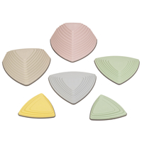 KiddyMoon Balance Stones for Children Stepping Stones Kids Balance River Stones Non-Slip Balance Beams Balance Blocks Anti-Slip Toys Obstacle Course Toddler Balance Motor Skills, Multicolor, 6 Pieces