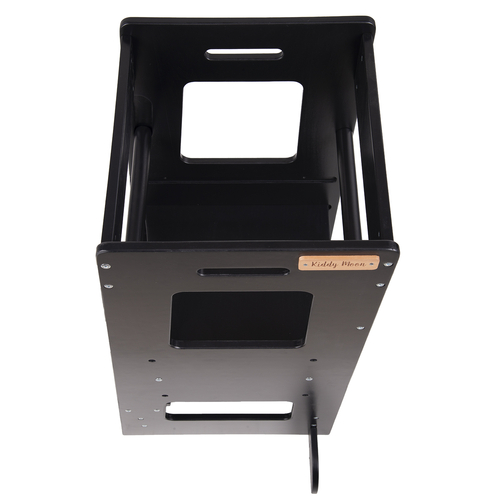 KiddyMoon Kitchen Helper for Toddlers and Kids, adjustable Height Level, ST-003, black