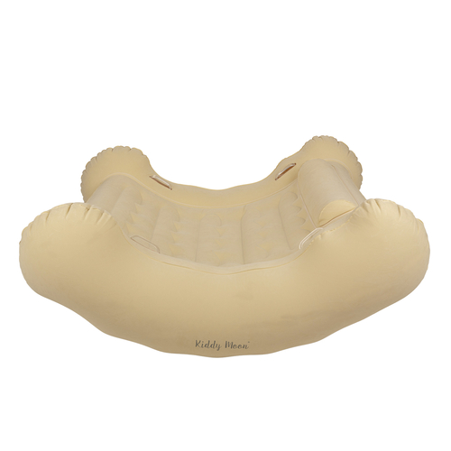 KiddyMoon Inflatable Sensory Rocker Chair For Kids With Pump And Handles, Beige, L