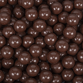 KiddyMoon Soft Plastic Play Balls ∅ 7cm/2.75in Mono-colour certified Made in EU, brown, 300 Balls/7cm-2.75in