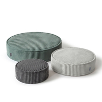 KiddyMoon 3-Piece Foam Elements for Kids Children's Room Accessory, ciemnoszary-jasnoszary-zielony