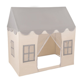 KiddyMoon Playhouse For Kids Foldable Durable Child's Play Tent Fabric Indoor And Outdoor Use Compact Design Easy Assembly And Storage Creative Space For Imagination And Fun, white-grey: dark turquoise/pastel beige/green/gray/salmon, 200 Balls