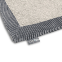 KiddyMoon Baby Play Mat for Kids, Soft and Non-Slip, Light Grey