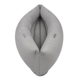 KiddyMoon Inflatable Sensory Peapod Chair For Kids With Handles And Pump, Grey, XL