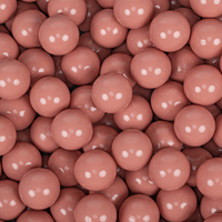 KiddyMoon Soft Plastic Play Balls ∅ 7cm/2.75in Mono-colour certified Made in EU, salmon pink, 200 Balls/7cm-2.75in